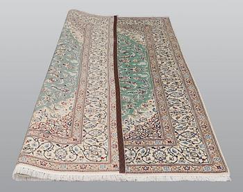 A carpet, Nain part silk so called 9 LAA 301 x 192 cm.