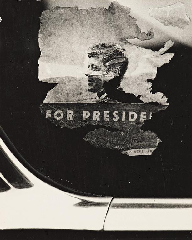 Larry Clark, "Jack Kennedy sticker", 1963.