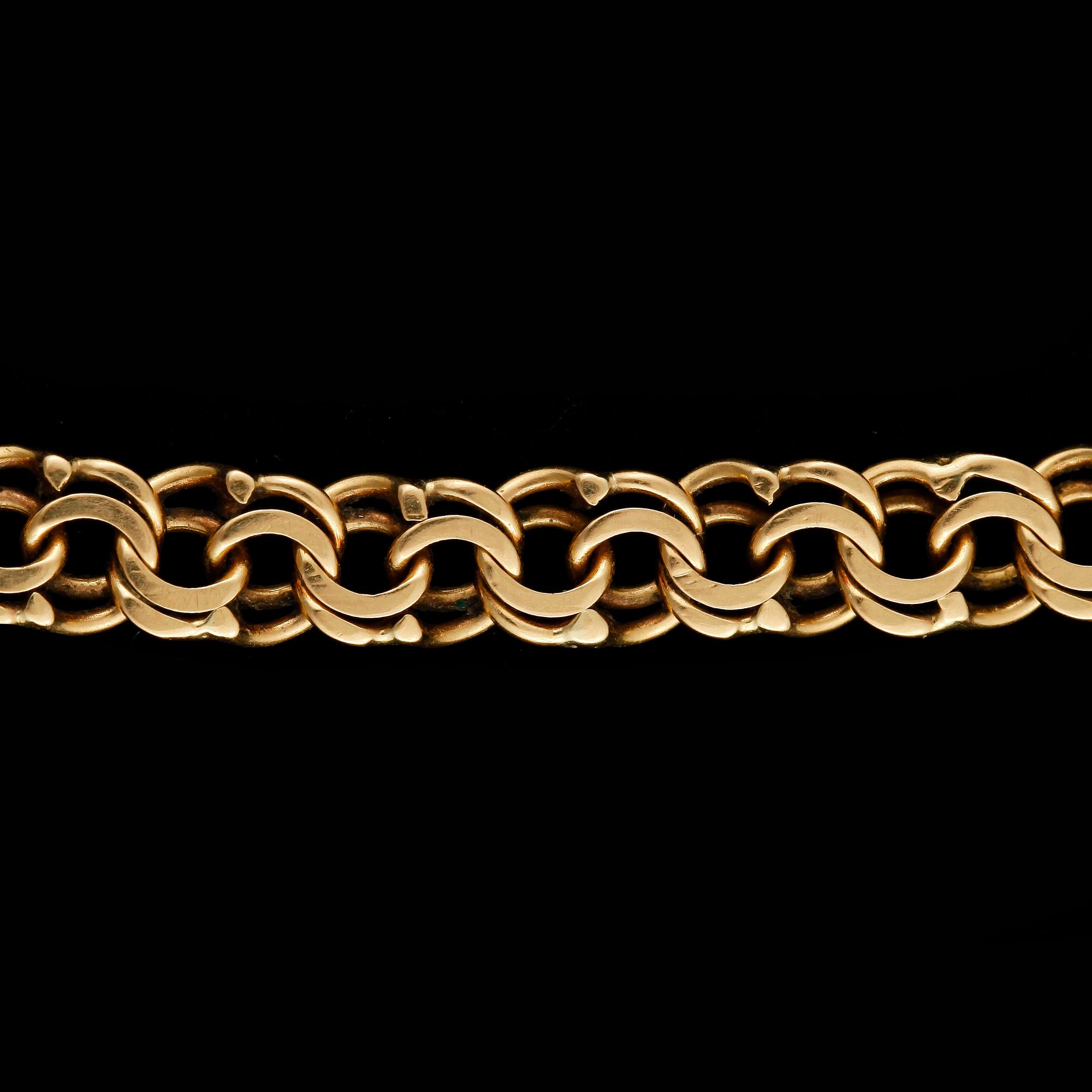 HALSKEDJA, 18k guld. Vikt ca22g.