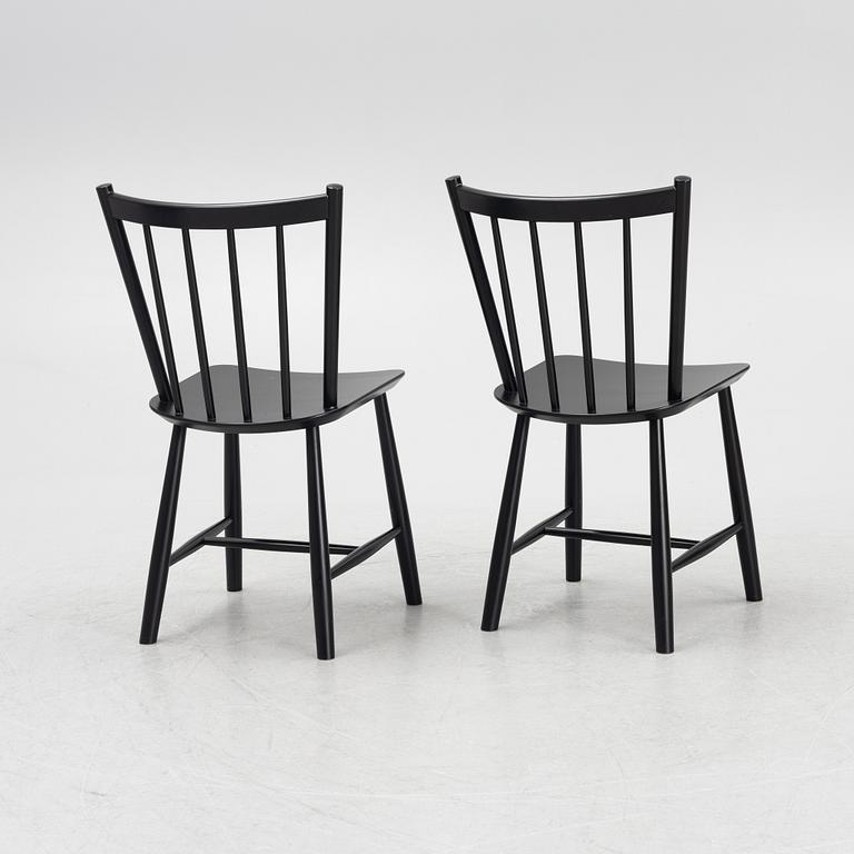 Børge Mogensen, stolar, 6 st, modell J49, Fredericia Furniture, Danmark.