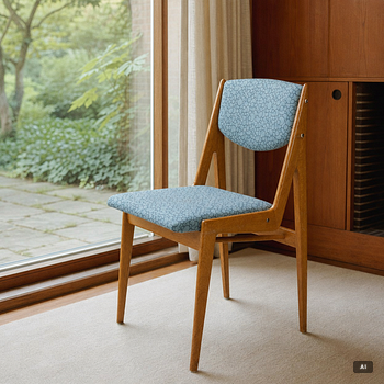 Arne Vodder, & Anton Borg, four 'Ella' chairs, Denmark, 1950's.