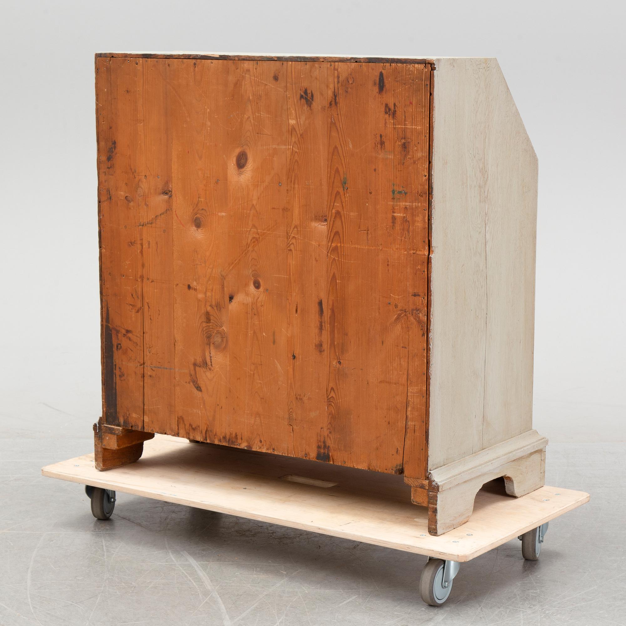 A Swedish painted secretaire, first half of the 19th century.