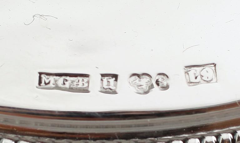 LJUSSTAKAR, 3 st, silver, MGAB, Uppsala 1961-63.