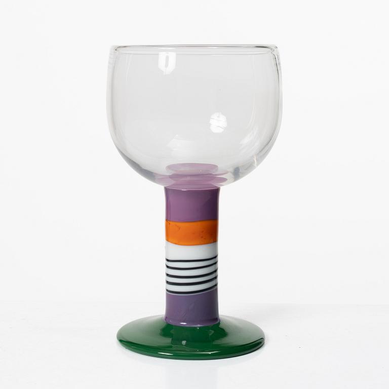 Gunnar Cyrén, Goblet, “Pop Glass”, Orrefors, signed 1967.