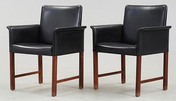 KARMSTOLAR, ett par, Hans Olsen, CS Möbler, 1960-tal.