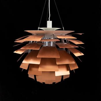 Poul Henningsen, taklampa "PH-Kotte / PH Artichoke", för Louis Poulsen, Danmark, formgiven 1958.