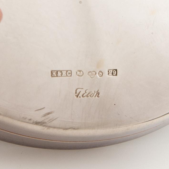 Tore Eldh, candlesticks, a pair, silver, Cesons, Gothenburg, 1965.