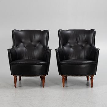 A pair of armchairs, second half of the 20th Century.