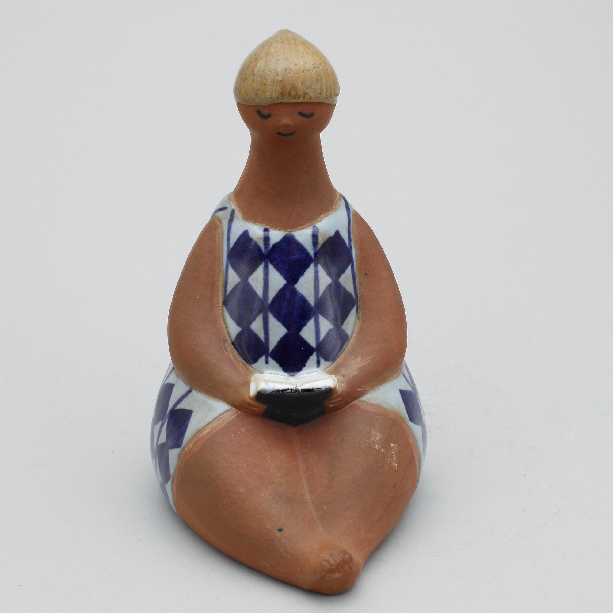 FIGURIN, stengods, "Amalia", Lisa Larson, Gustavsberg.