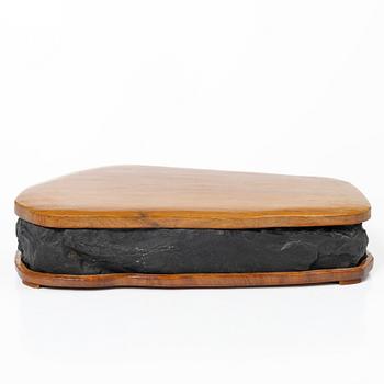 Tuschsten, signerad, Kina, 1980-tal.