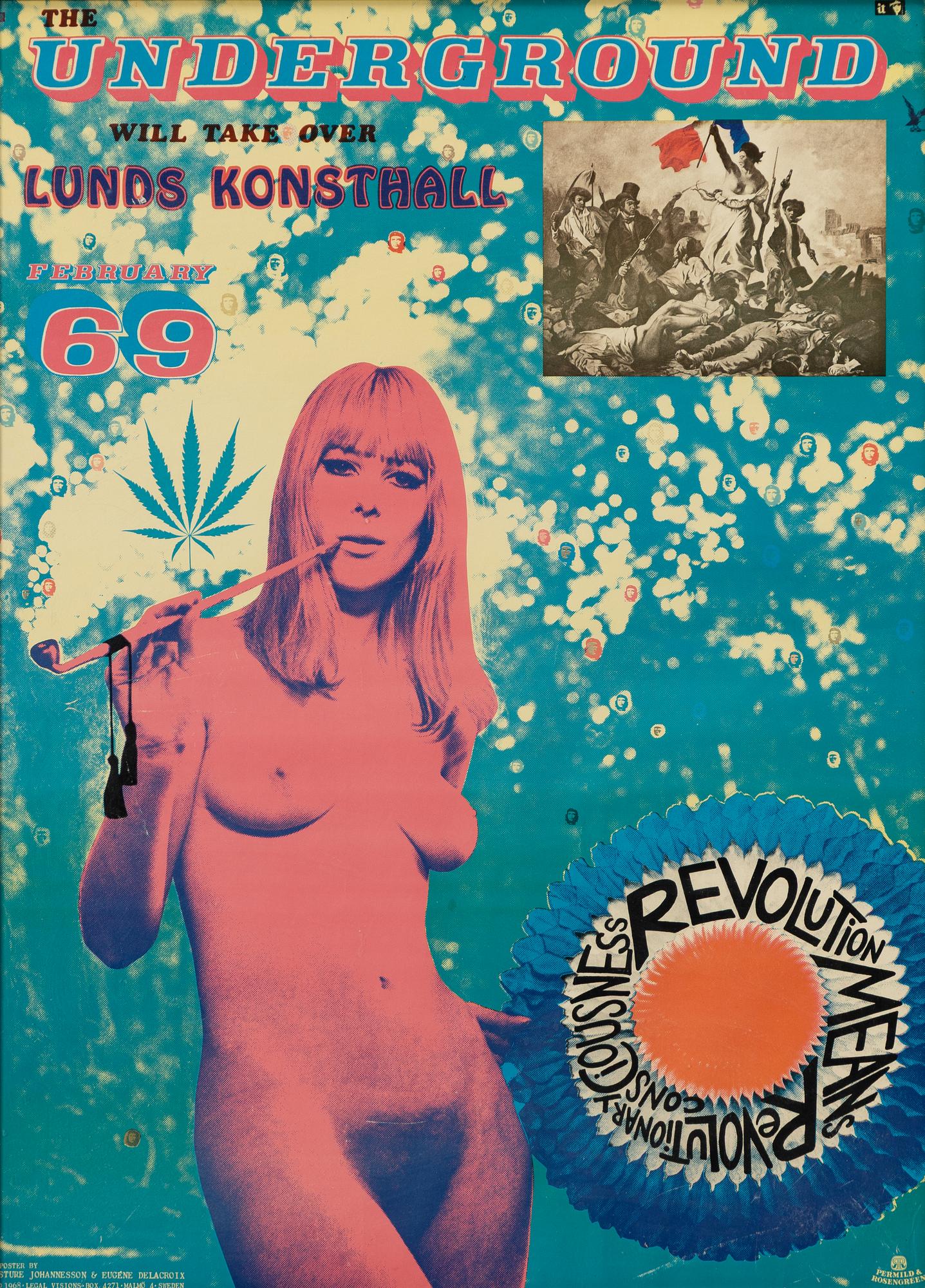 Sture Johannesson, "The Underground will take over Lunds Konsthall February 69".