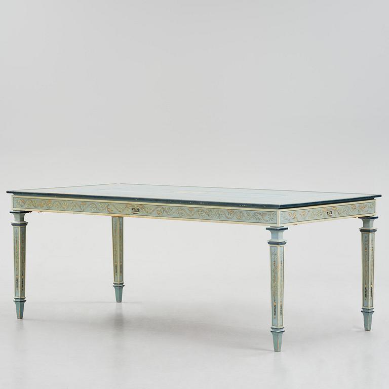 Carl Malmsten, a grand Swedish Grace dining table, cabinetmaker Albin Johansson, Stockholm, for Villa Kvikkjokk, 1927.