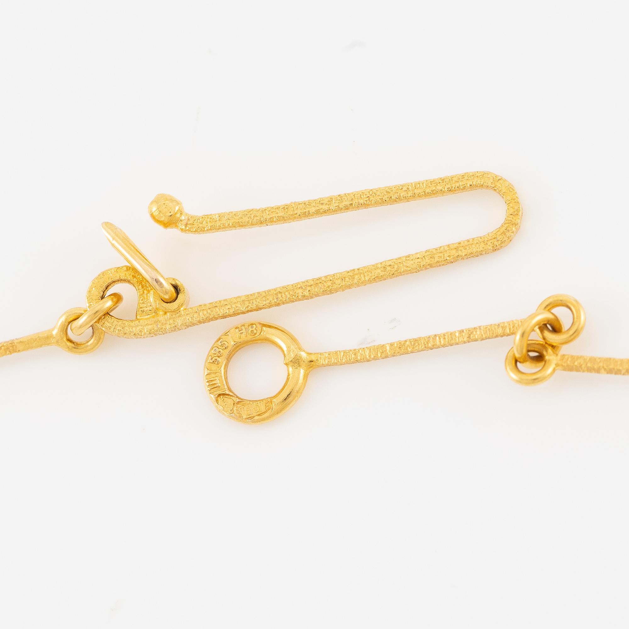 Necklace, Lapponia. 14K gold.