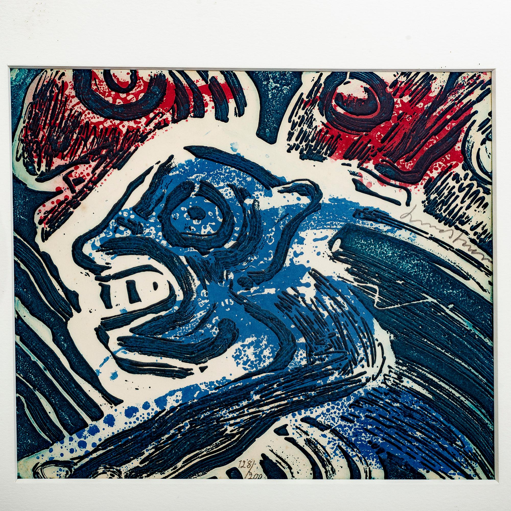 BENGT LINDSTRÖM, färglitografi signerad och numrerad 128/200.