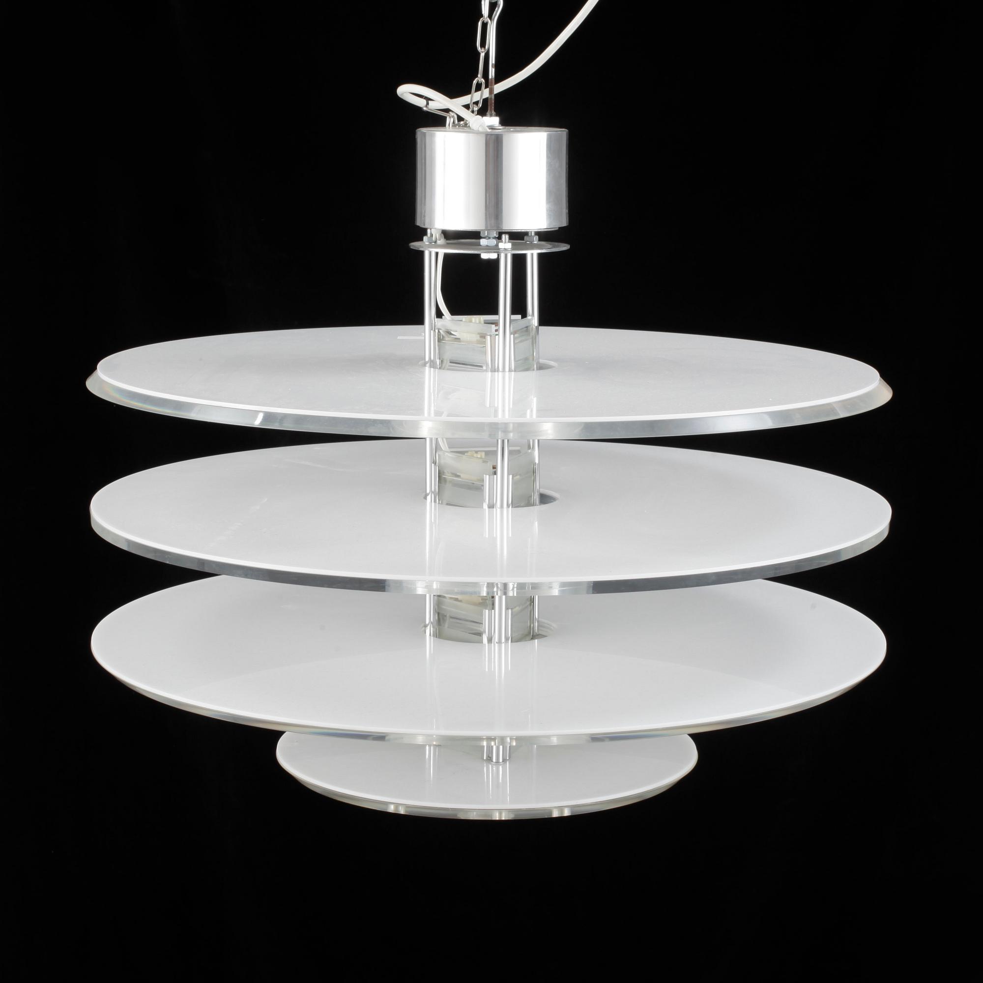 TAKLAMPA, "Flash Gordon", design Stig Ahlström & Clas Kock, Ateljé Lyktan, Åhus. Höjd ca55cm.