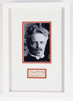 August Strindberg, autograph, dated 21 Jan, 1912.