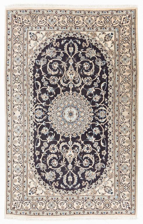 Matta, Nain, old, part silk ca 246 x 159 cm.