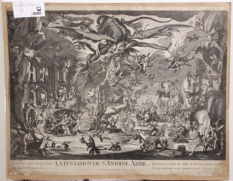 GRAVYR, kopia efter Jacques Callot, 1600/1700-tal.