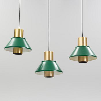 Jo Hammerborg, three 'Life' ceiling lamps, Fog & Mørup, second half of the 20th century.