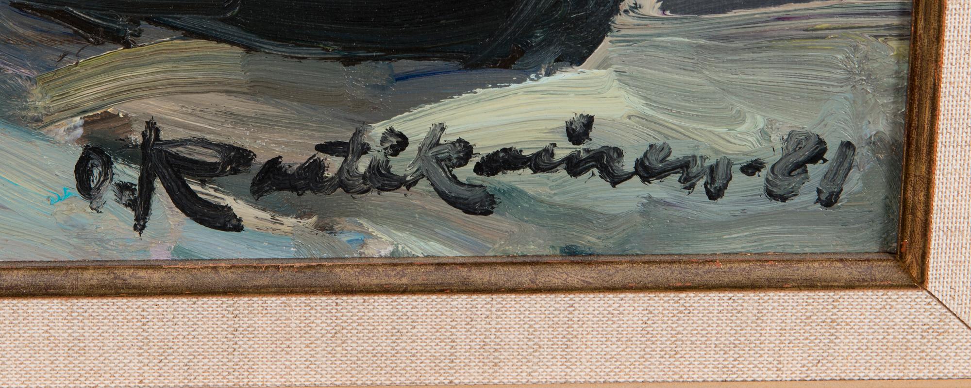 ORVO RAATIKAINEN, olja på duk, signerad och daterad -81.