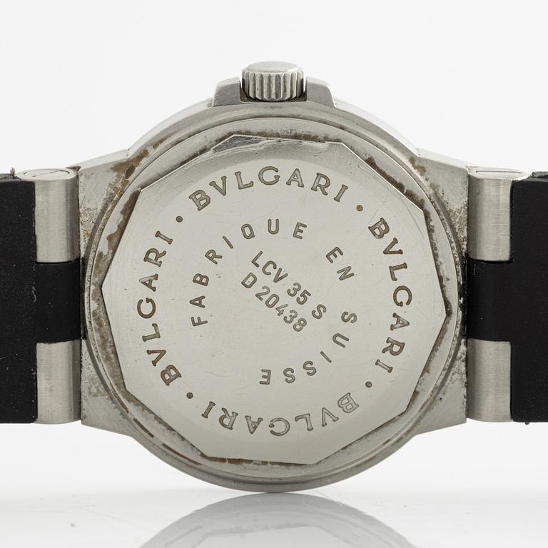 Bulgari, Diagono, wristwatch, 35 mm.