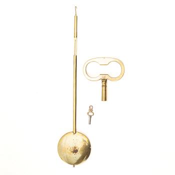 A Late Gustavian Wall clock, by Anders Lundstedt (watchmaker in Stockholm 1786–1820).