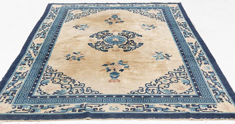 A Chinese Antique Finish rug, c. 278 x 186 cm.