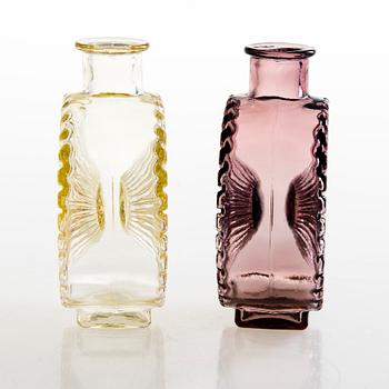 HELENA TYNELL, Two 'Sun bottle' for Riihimäen Lasi Oy. In production 1964-1974.