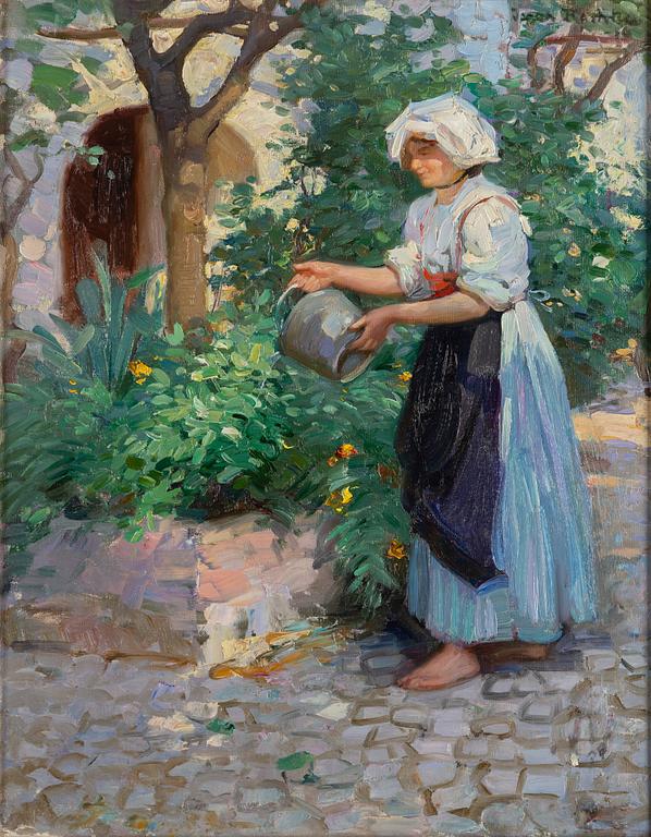 IVAR KAMKE, olja på duk, signerad.