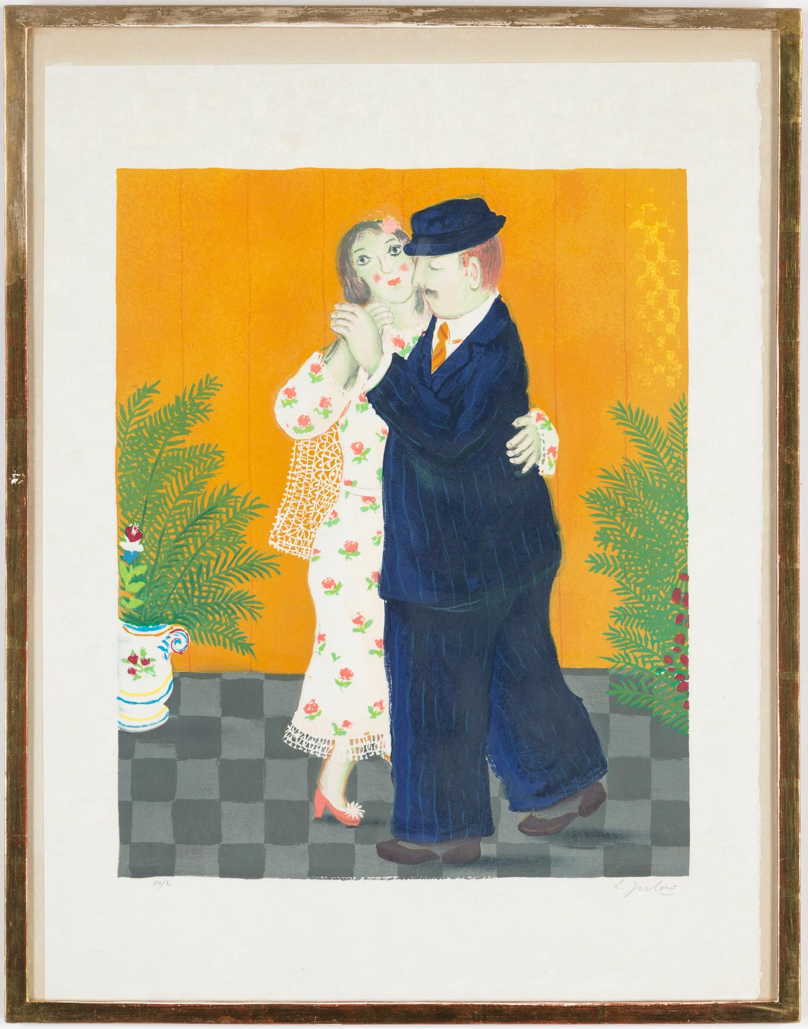 LENNART JIRLOW, färglitografi, signerad L. Jirlow och numrerad XII/L.