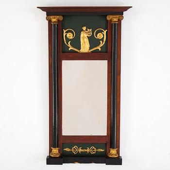 A Swedish Carl Johan mirror, 19th Century.