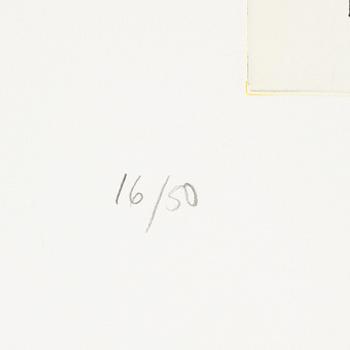 Jan Håfström, färgetsning, 2020, signerad 16/50.