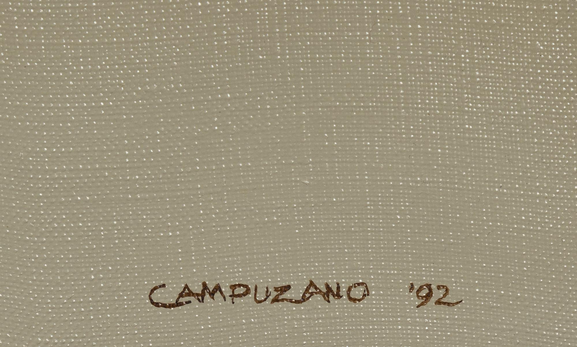 Enrique Campuzano, acrylic on canvas, signed and dated '92.