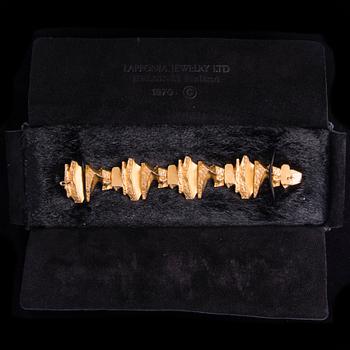 BJÖRN WECKSTRÖM, ARMBAND. Björntand. 14K guld. Lapponia 1973.