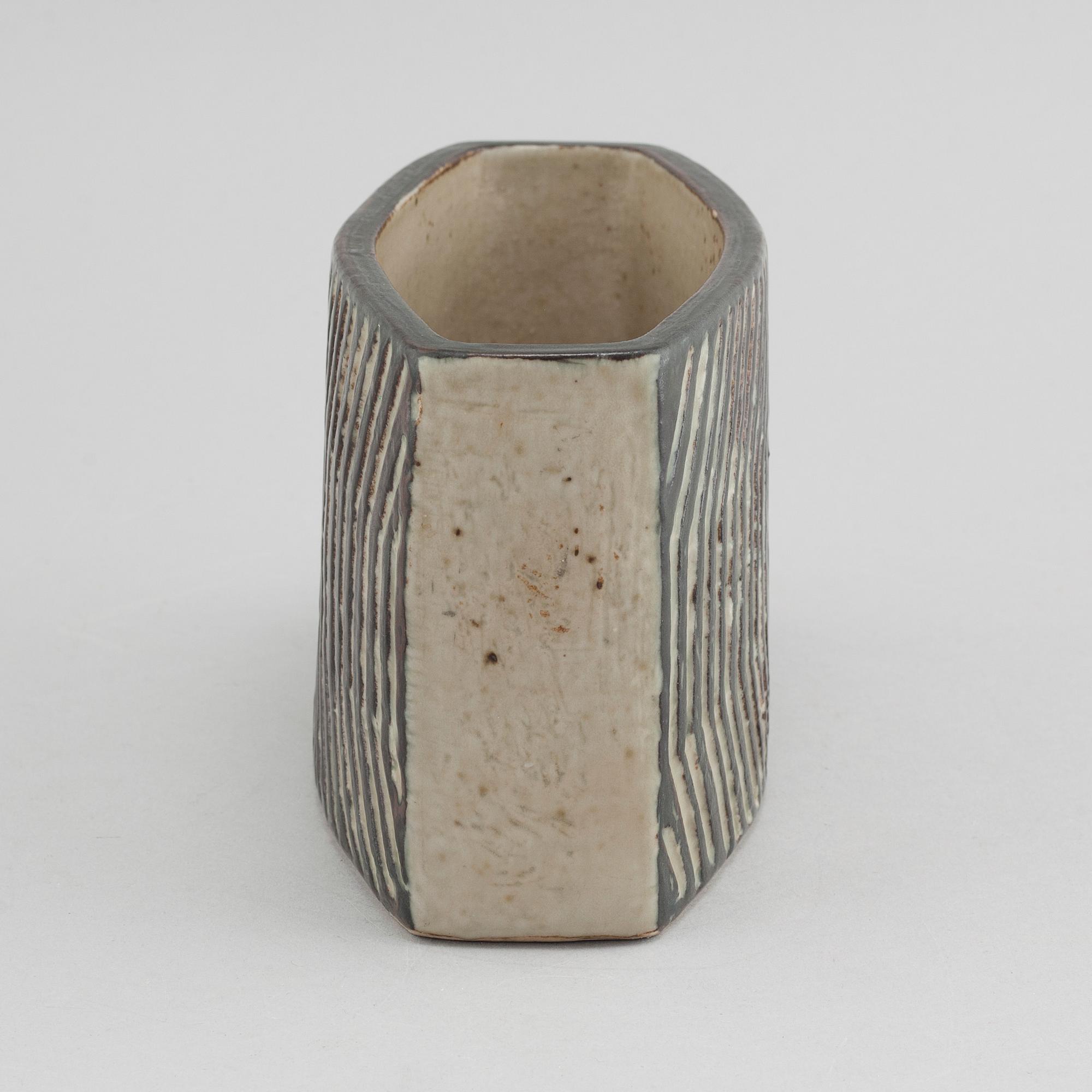 EVA STAEHR-NIELSEN, vase, stoneware, Royal Copenhagen, signed, 1960/70.