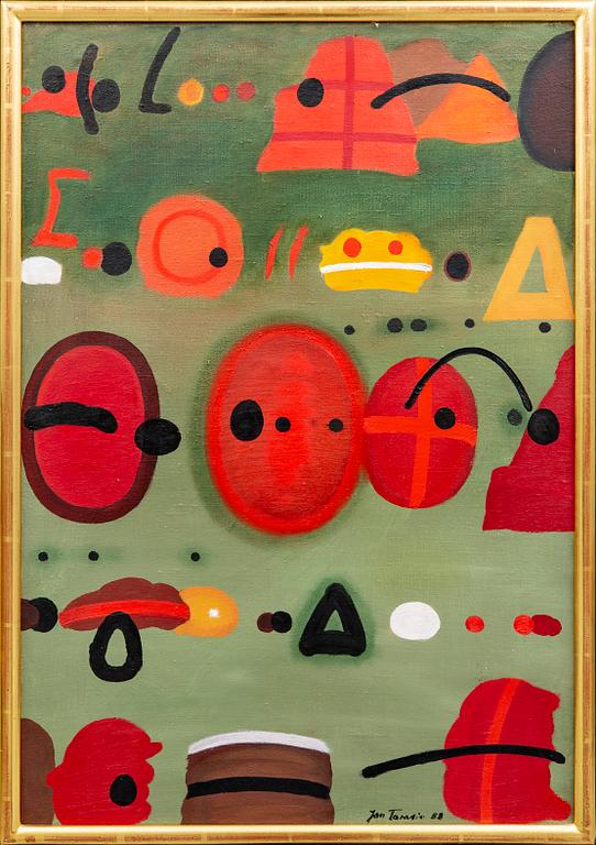 Jan Tarasin, oil on canvas signed and verso dated 1988.