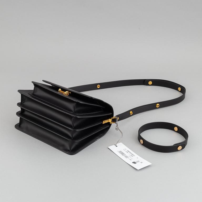Marni, a black leather 'Trunk' cross body bag, 2019.
