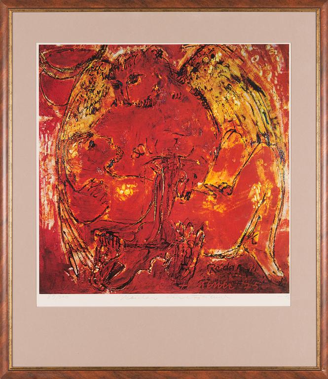 Reidar Särestöniemi, offset print, signed and dated -76, numbered 89/300.