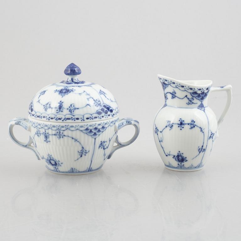 Royal Copenhagen, 27 pieces of a "Blue Fluted" porcelain service, Denmark.