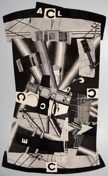 CAROUSCHKA STREIJFFERT, MATTO, "Construktion", hand tufted, contoured, ca 394 x 242,5 cm.