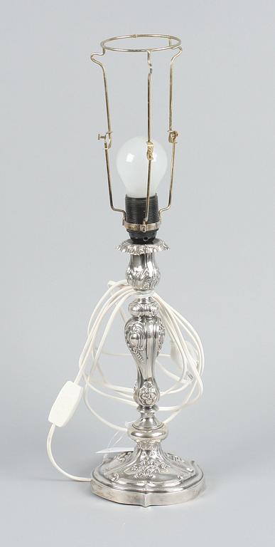 LJUSSTAKE/BORDSLAMPA, silver, Polen 1872.