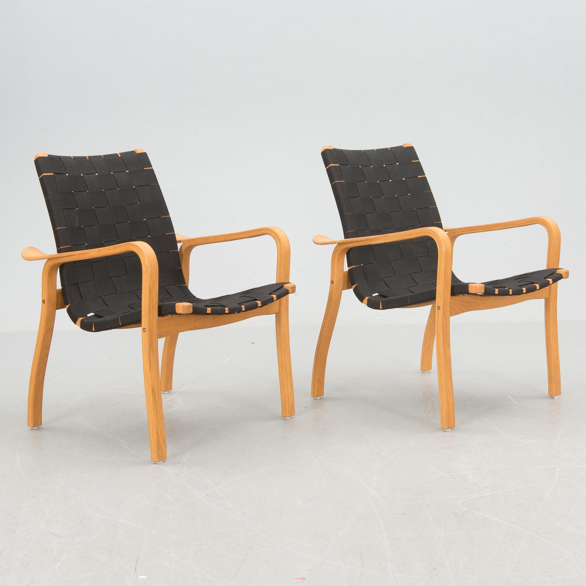 FÅTÖLJER, ett par, "Primo", Yngve Ekström, Swedese, 2000-tal.