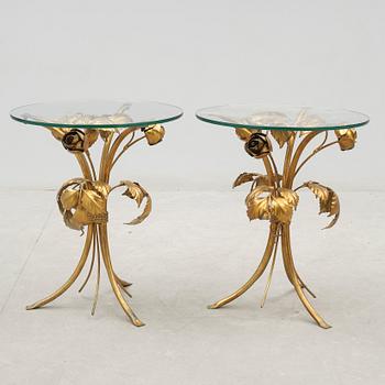 BORD, ett par, glas, 1900-talets andra hälft.