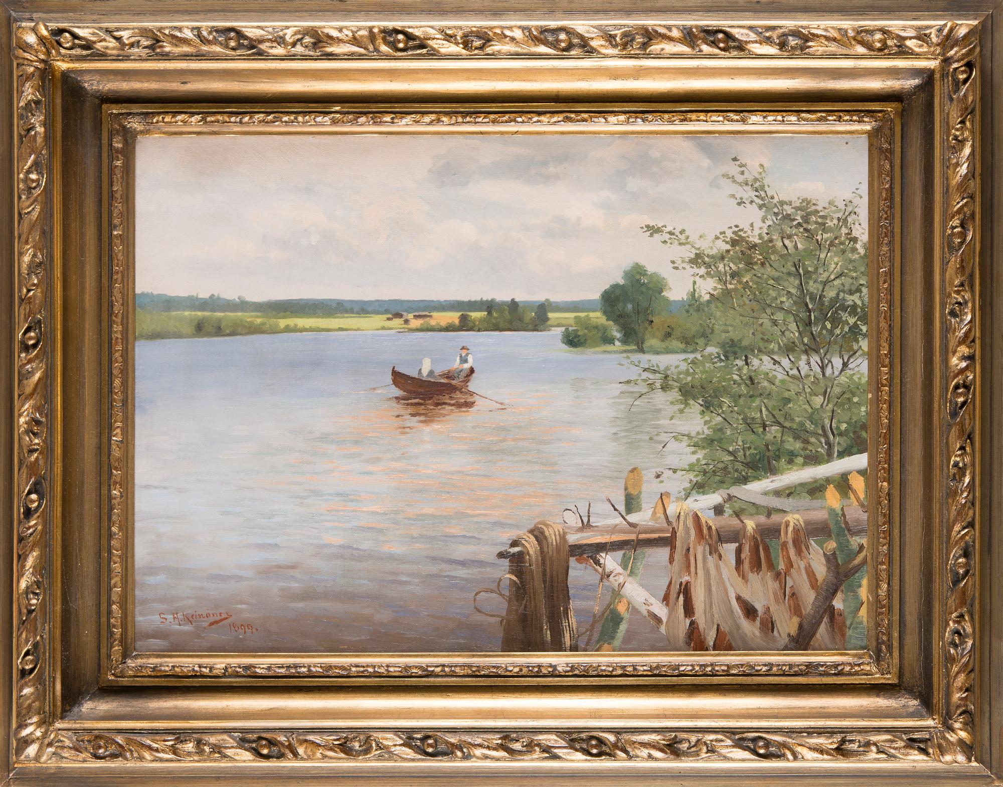 Sigfrid August Keinänen, Soutelemassa.