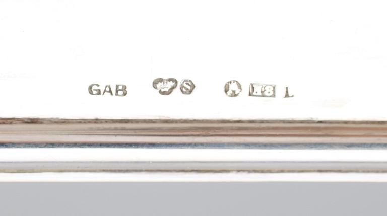 FAT, silver, GAB, Stockholm 1934. Vikt ca 683 gram.