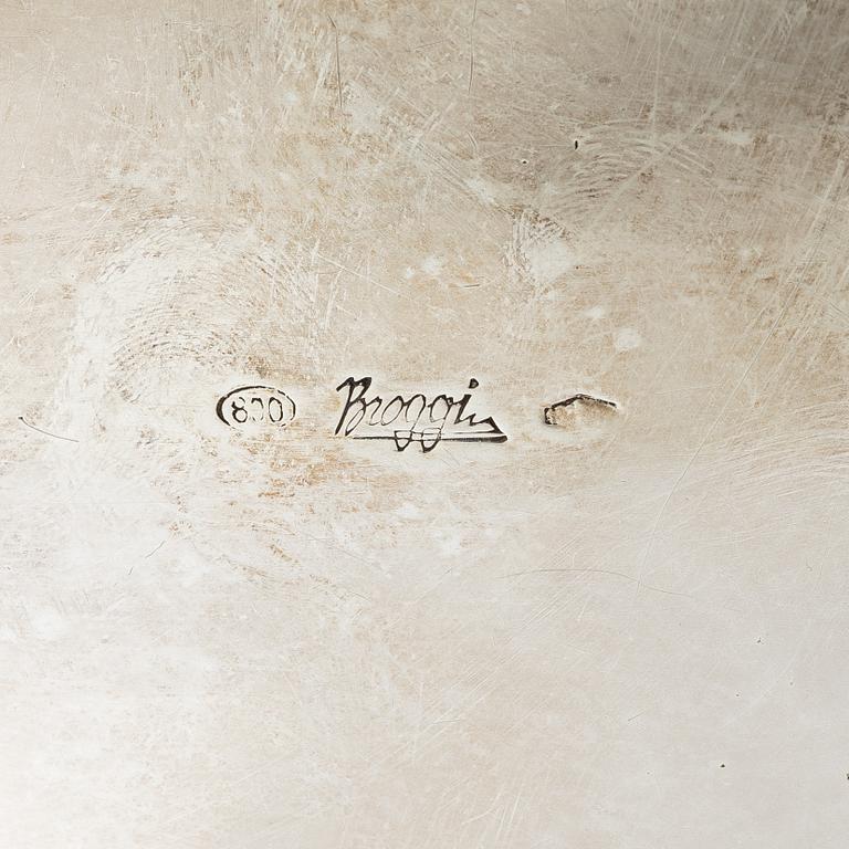 Terrin med lock, silver, rokokostil, Fratelli Broggi, Milano, Italien, 1900-tal.