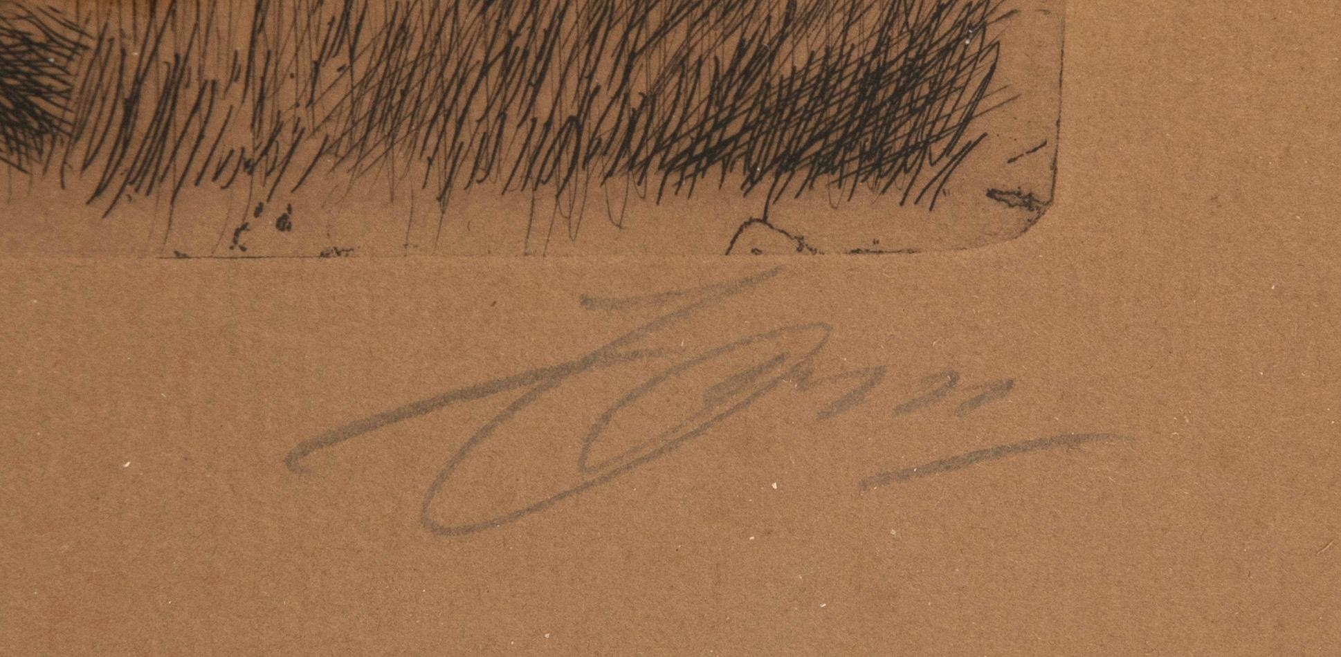 Anders Zorn, Self-portrait in wolf fur coat.