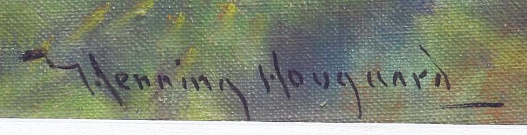 HENNING HOUGAARD, olja på duk, sign.