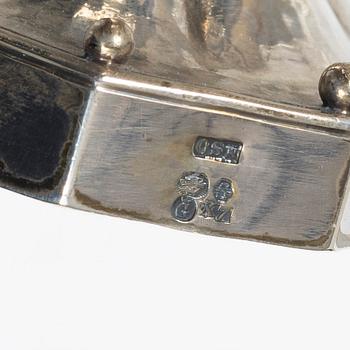 Jeweller Oscar Sjögren Ab, burner/oil lamp, silver, Gothenburg 1924.