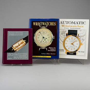 A lot of 4 books regarding watches.